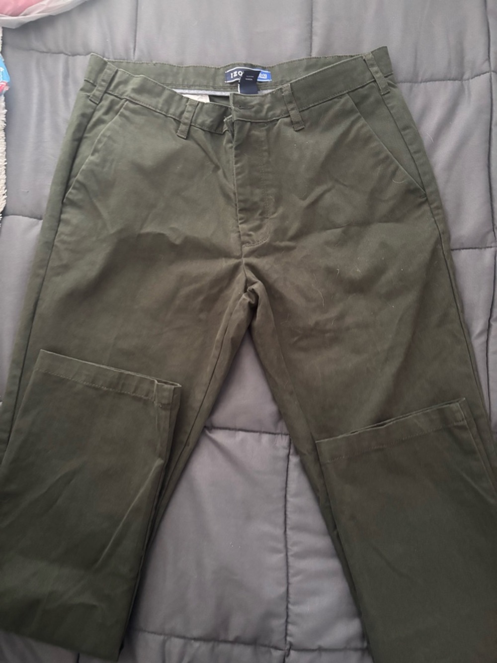 Izod Olive Green Men's Chinos
